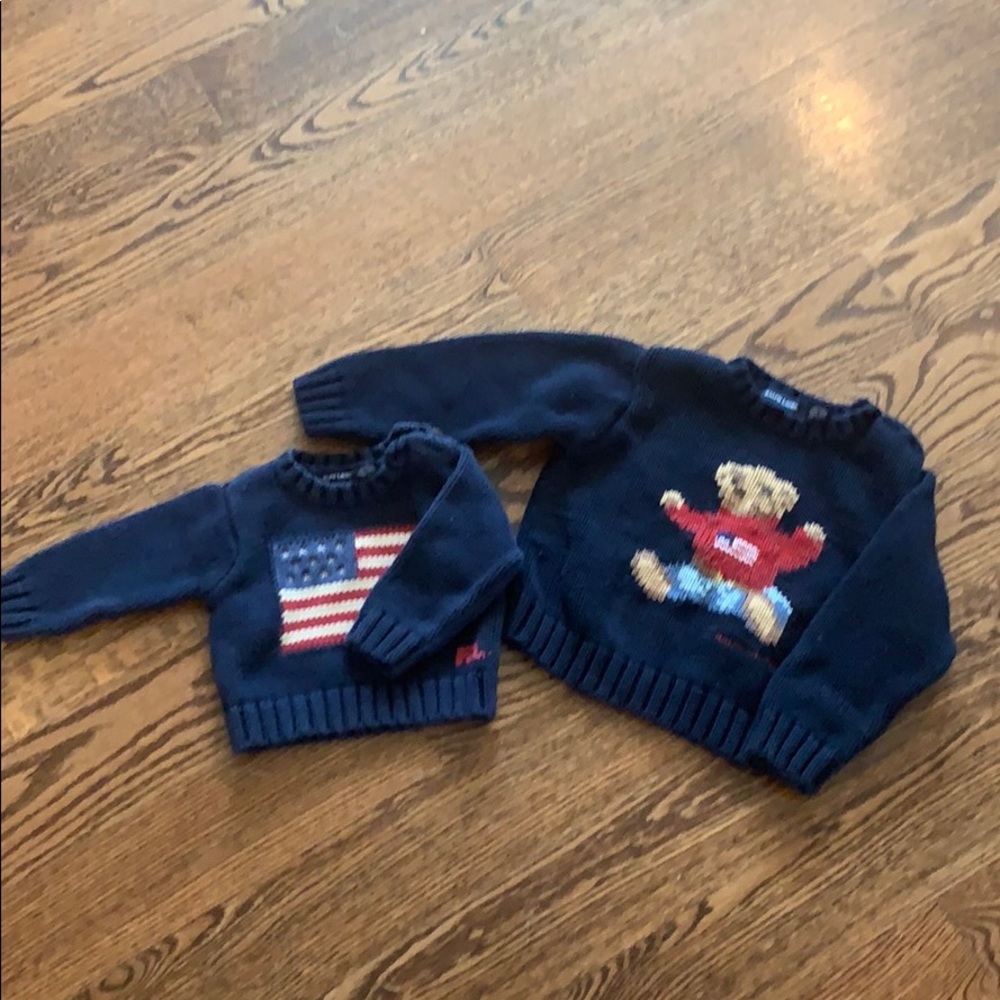 Two Ralph Lauren sweaters